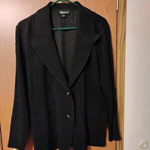 Dressy Black Jacket by Opulent, L